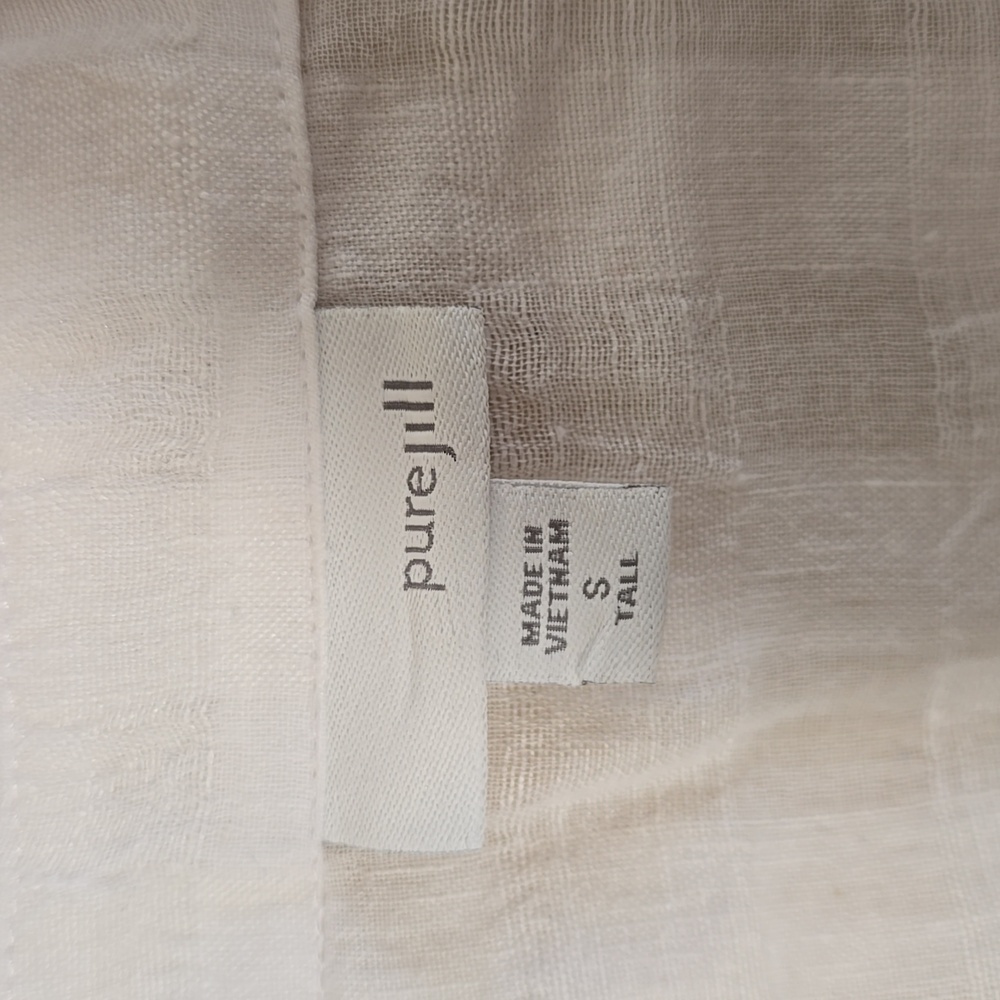 J. Jill White Linen Button-Up Blouse - Picture 5 of 7